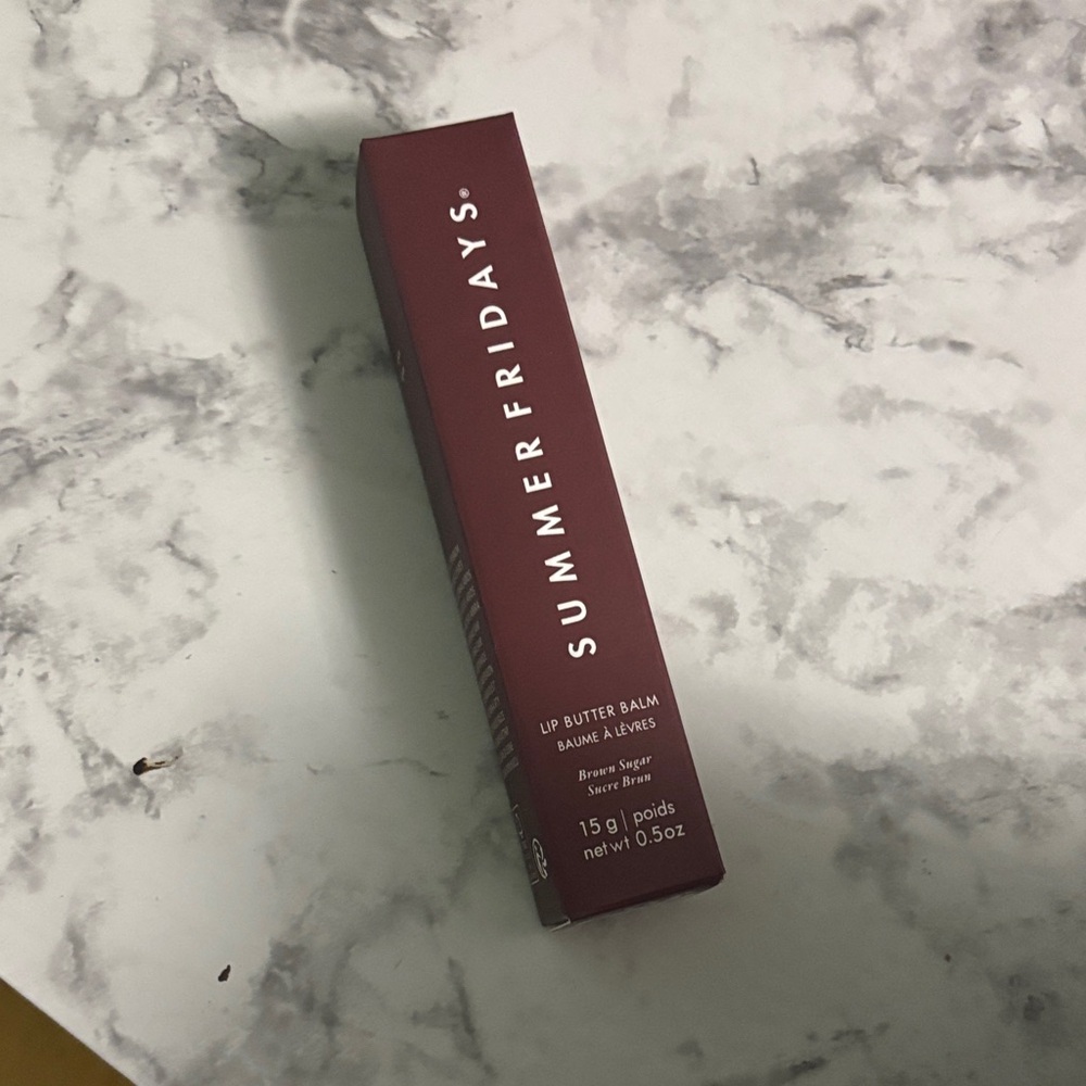 Summer Fridays Lip Balm in Burgundy Box